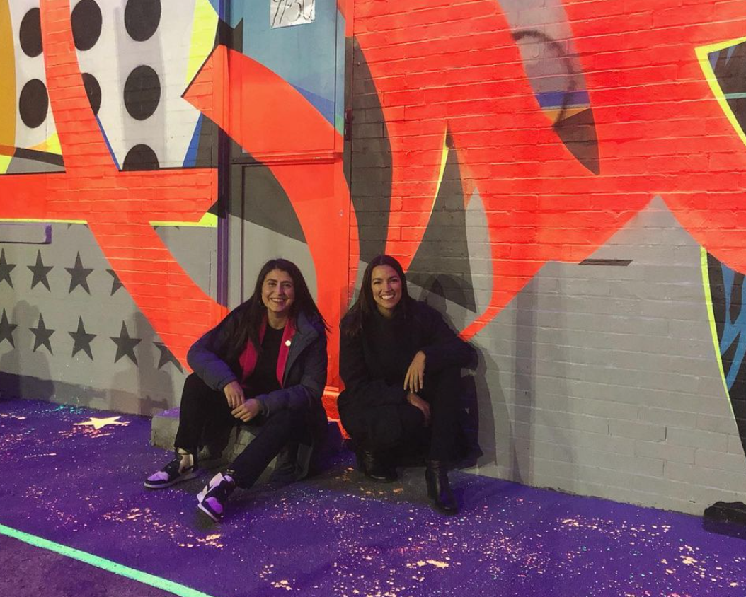 I photographed Jessica Ramos and Alexandria Ocasio Cortez after a Census event in 2020.