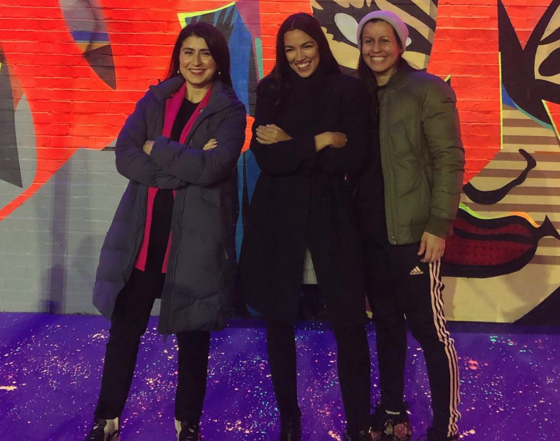 I photographed Jessica Ramos, Alexandria Ocasio Cortez and Tiffany Caban after a Census event in 2020.
